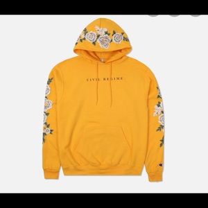 Civil regime champion roses hoodie in gold